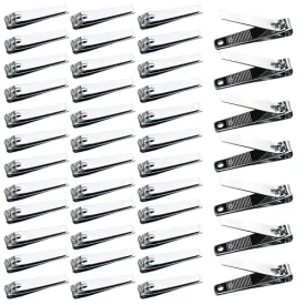 10 Pack Straight Nail Clippers Bulk,Sharp Blade Toe Nail Clippers Fingernail & Toenail Nail Clipper in Bulk,Nail Supplies Manicure Tools for Women Man Adult Homeless Care
