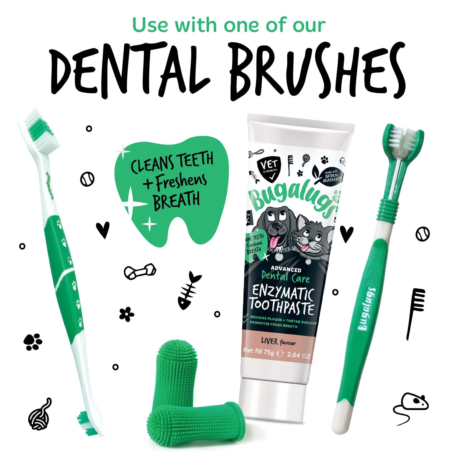 Advanced Dental Care Enzymatic Toothpaste (Liver Flavour) for Dogs & Cats