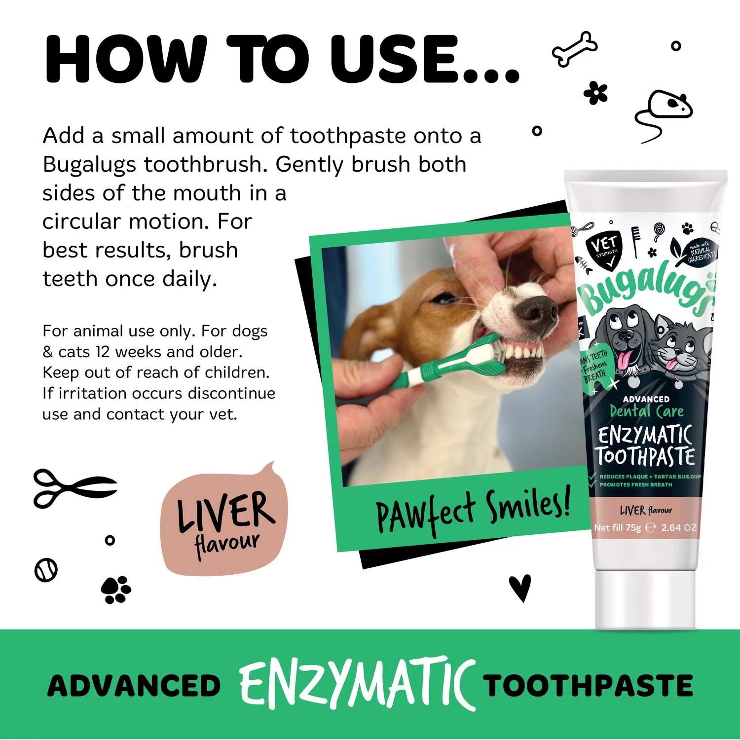 Advanced Dental Care Enzymatic Toothpaste (Liver Flavour) for Dogs & Cats