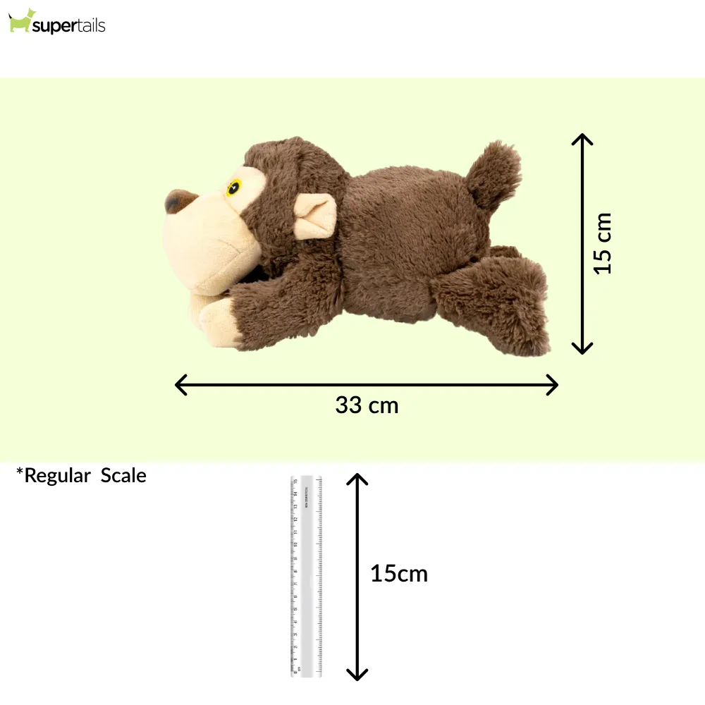 Barkbutler JumBoh the Bear Plush Toy for Dogs | For Medium Chewers (Brown)