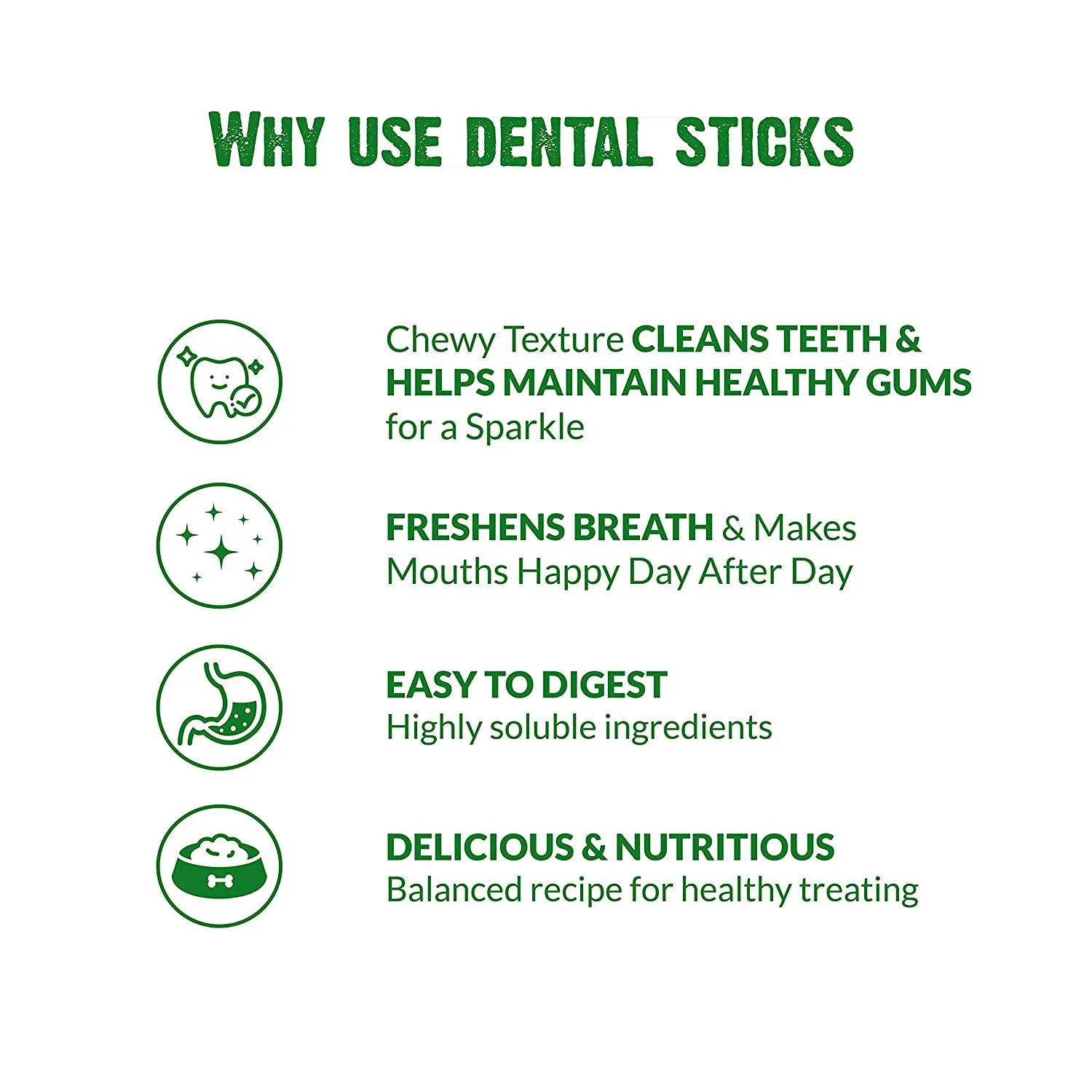 BASIL Dental Care Twisted Chew Sticks for Dogs & Puppies | 200 Grams