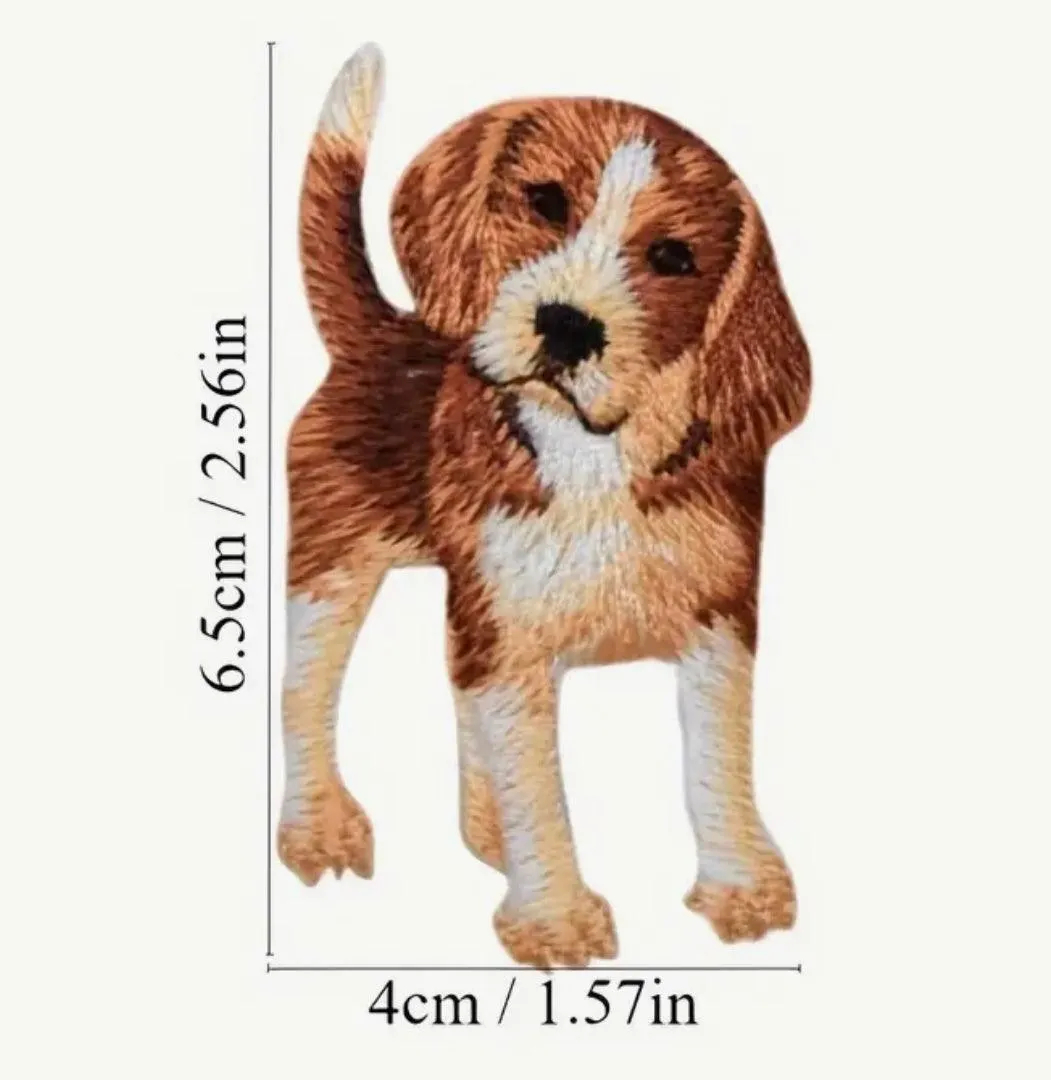Beagle Dog- Embroidered Cloth Patch