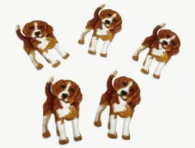 Beagle Dog- Embroidered Cloth Patch