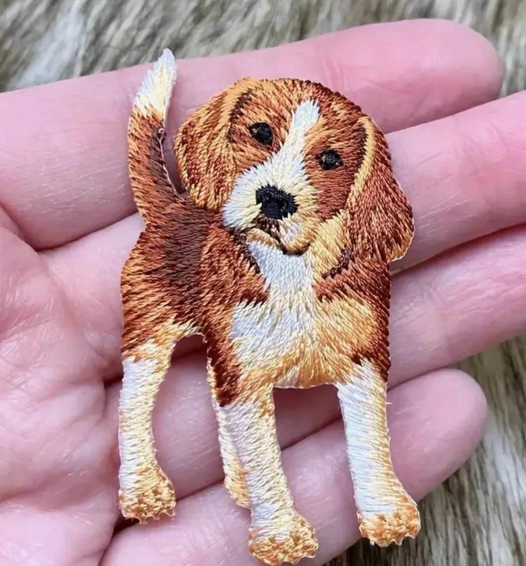Beagle Dog- Embroidered Cloth Patch