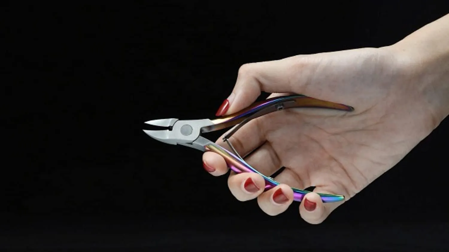 BEZOX Toenail Clippers for Thick Nails, Long Handle Nail Clipper for Women - Chameleon Stainless Steel Toenail Cutter (Rainbow)