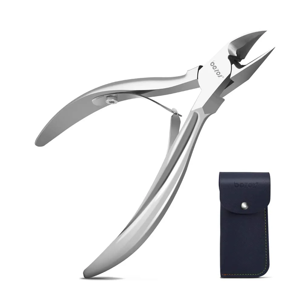 BEZOX Toenail Clippers for Thick Nails, Long Handle Nail Clipper for Women - Chameleon Stainless Steel Toenail Cutter (Rainbow)