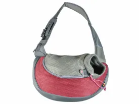 CARRYBAG SARAH CRAZY PAWS NYLON M - 34x19x47,5cm bordeaux