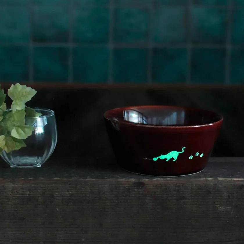 CAT 5.11-inch LUMINOUS BOWL (BROWN) | MINO WARES | Marumo Takagi