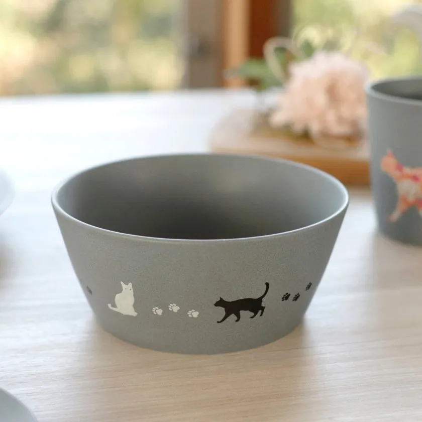 CAT 5.11-inch LUMINOUS BOWL ((MATTE LIGHT GRAY) | MINO WARES | Marumo Takagi