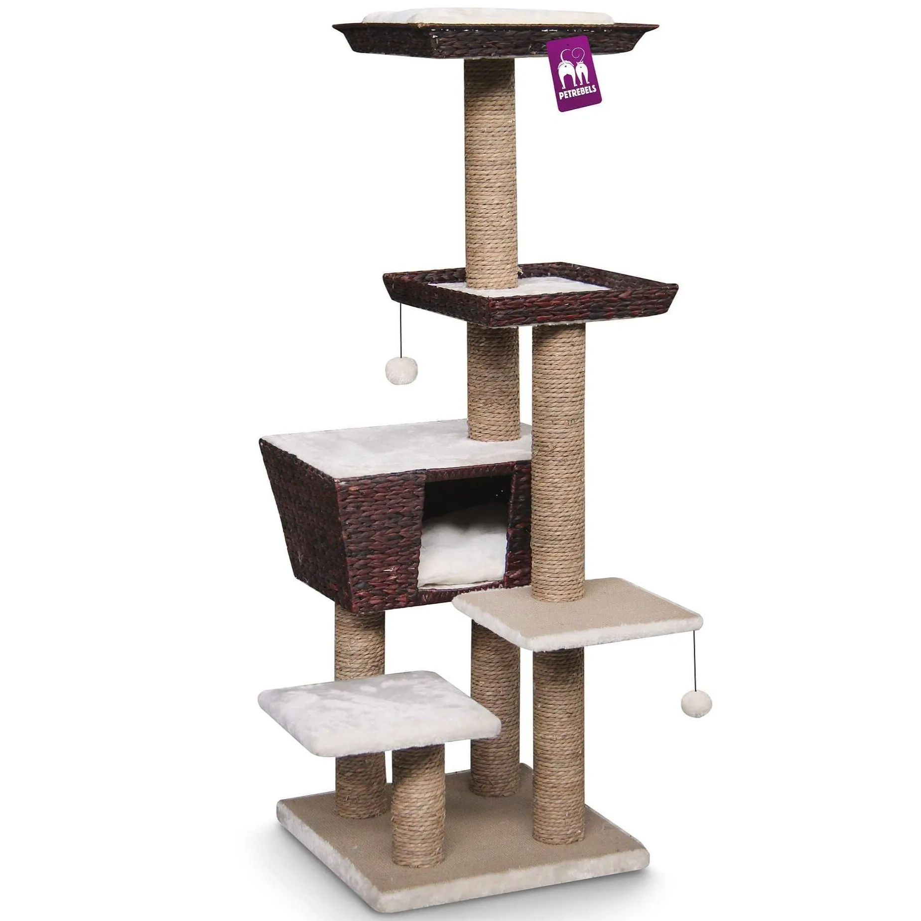 Cat Scratching Tree Natural Eco Caribbean Love (1.41 meters)