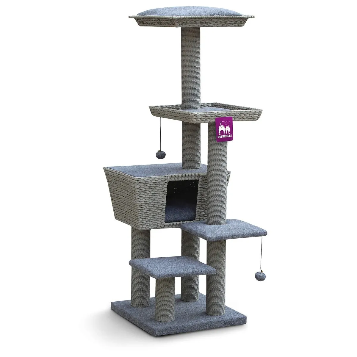 Cat Scratching Tree Natural Eco Caribbean Love (1.41 meters)