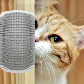 cat self grooming comb wall mounting catface head rubs catskin brushes ✈️ free.shipping