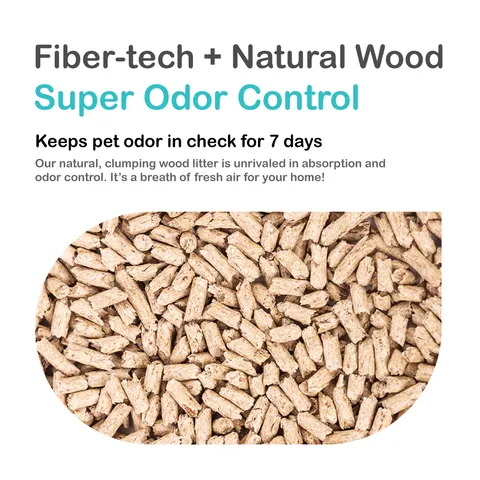 Cature Natural Wood Clumping Odor Control Plus Cat Litter