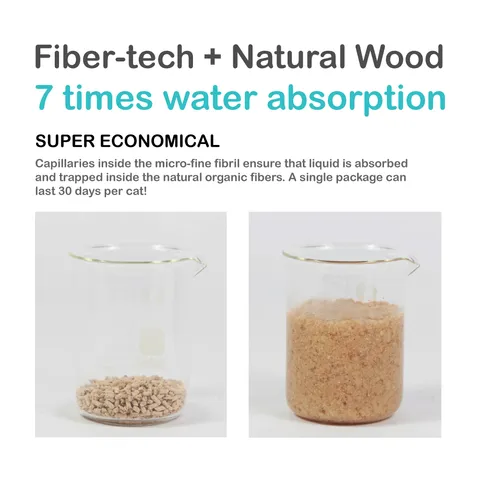 Cature Natural Wood Clumping Odor Control Plus Cat Litter