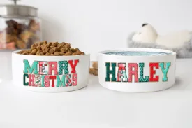 Christmas Holiday Pet Food Bowls