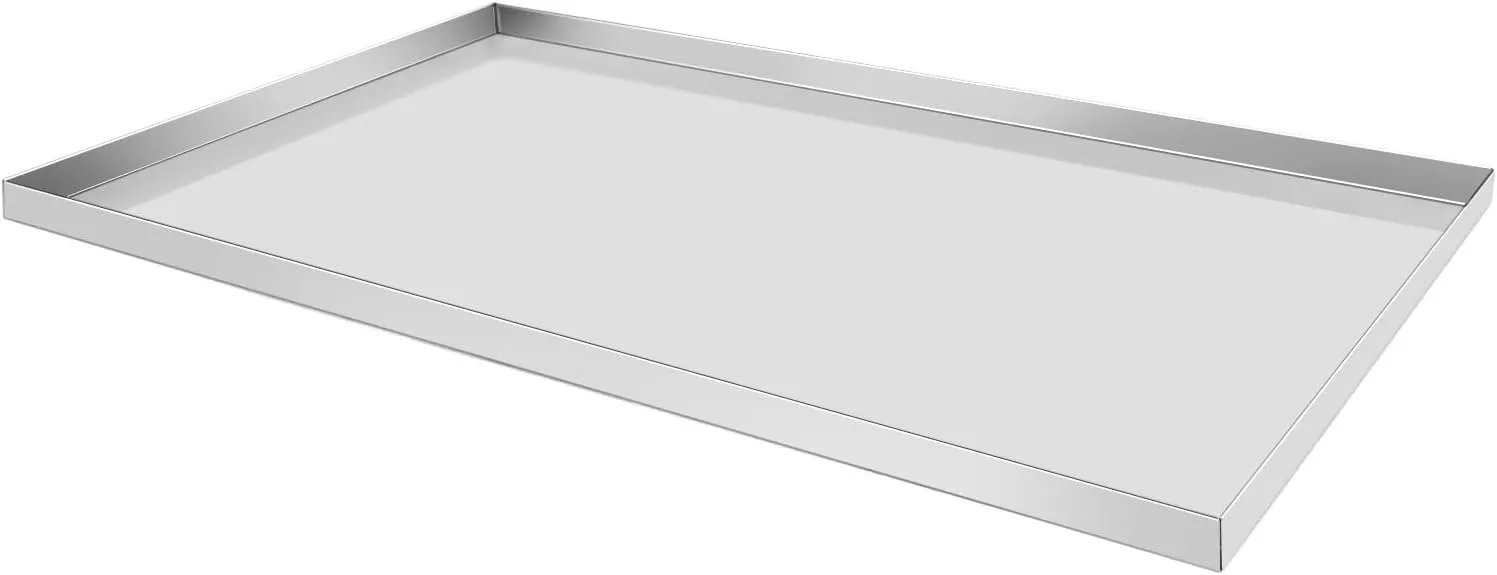 Confote Stainless Steel Replacement Tray for Dog Crate, 35.7"x23.4" Pet Cage Floor Pan Chew-Proof & Crack-Proof