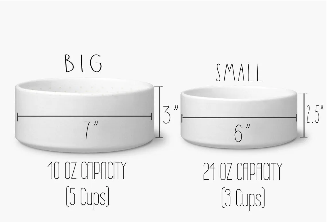 Custom Pet Bowl with Photo Food and Water Bowls for Dogs and Cats