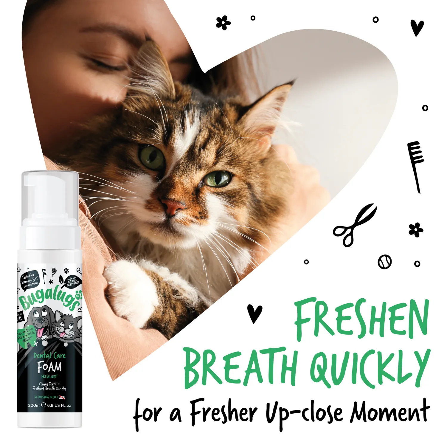 Dental Care Foam in Fresh Mint for Dogs & Cats