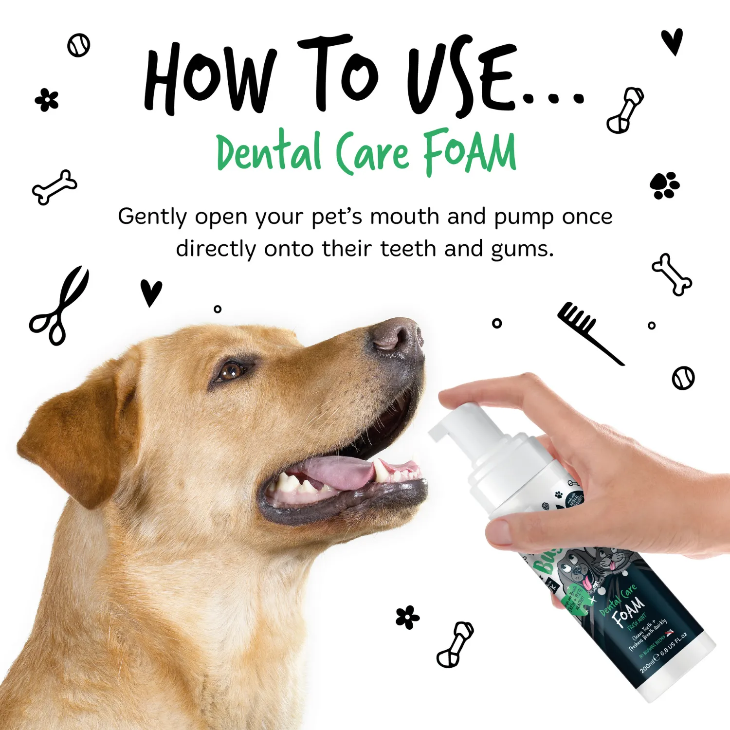 Dental Care Foam in Fresh Mint for Dogs & Cats