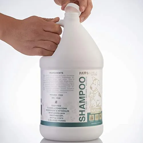 Dog Shampoo For Dry Itchy Skin - Smelly Dogs Cats Oatmeal Shampoo and Conditioner Medicated Formula Clinical Aloe Vera Pet Wash for Puppy Kitten Kitty Cat Dry Itchy Sensitive Shedding Skins - 1 Gallon