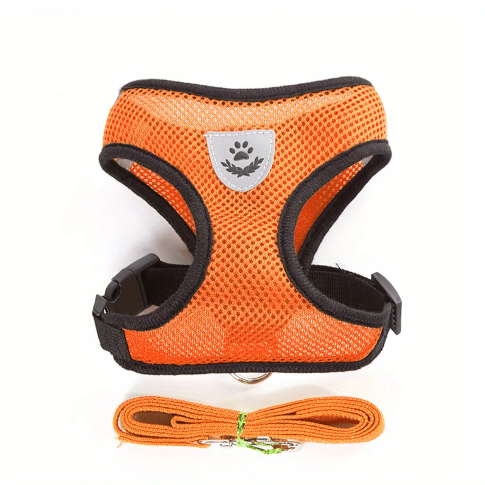 dogs harness night reflective glowing petsafe around waist leash collar ✈️ free.shipping
