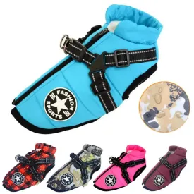 dogs outdoors clothes cotton harness around waist under belly raincloth ✈️ free.shipping