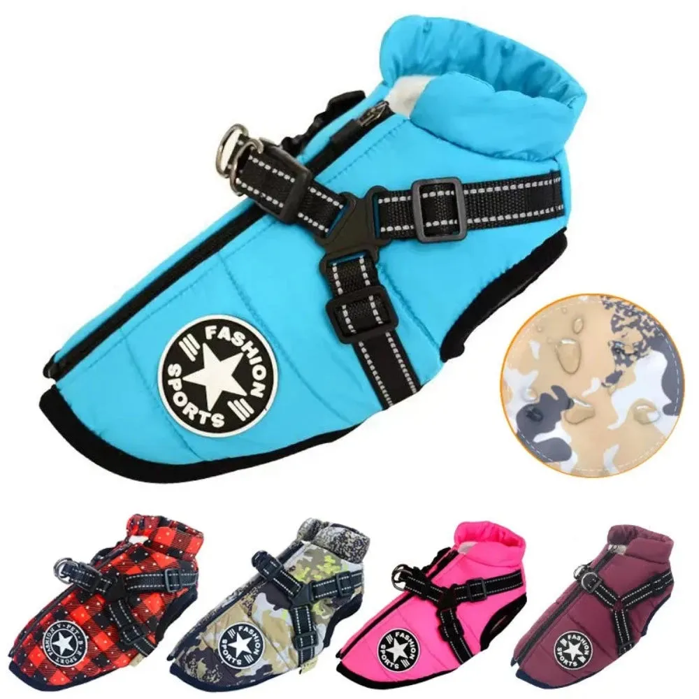 dogs outdoors clothes cotton harness around waist under belly raincloth ✈️ free.shipping