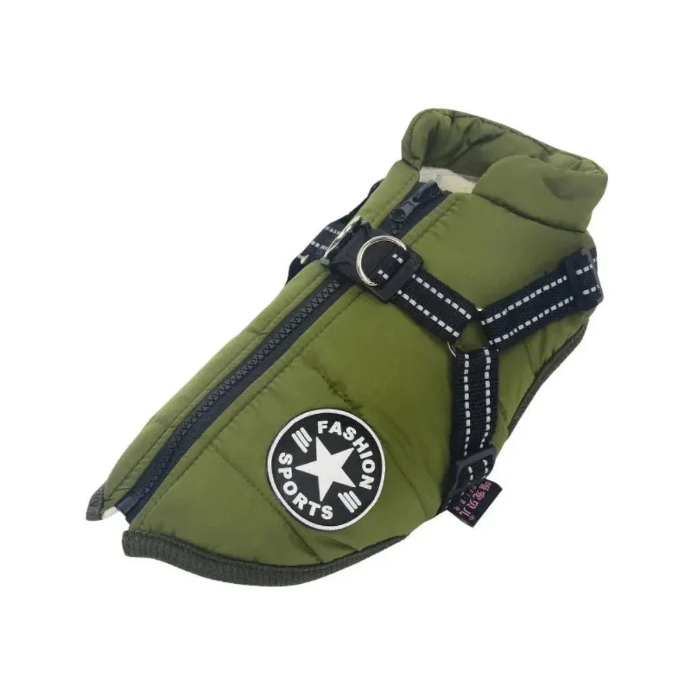 dogs outdoors clothes cotton harness around waist under belly raincloth ✈️ free.shipping