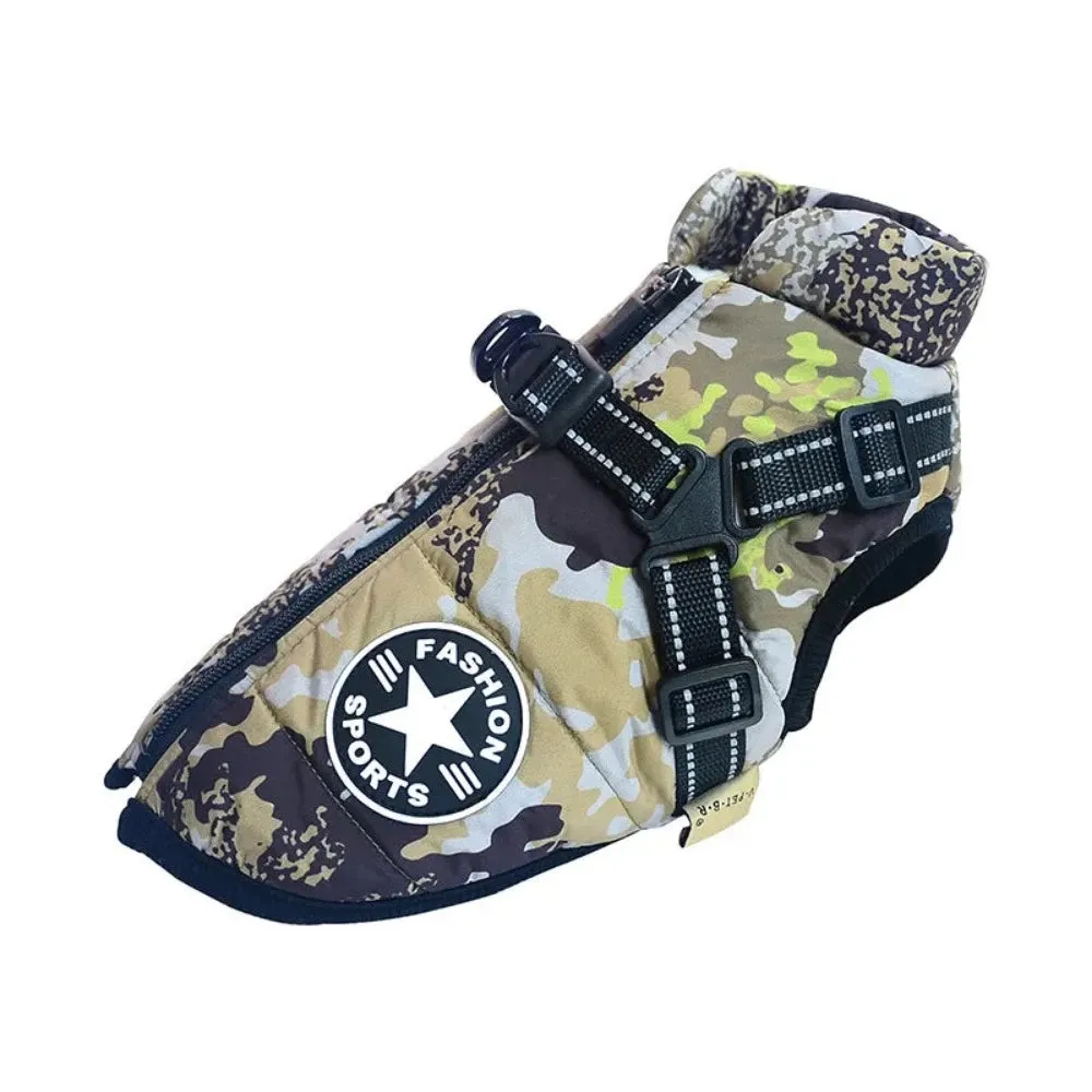 dogs outdoors clothes cotton harness around waist under belly raincloth ✈️ free.shipping