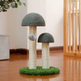 Double Mushroom Cat Scratching Post