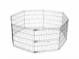 FOLDABLE PUPPY PEN - S BLACK