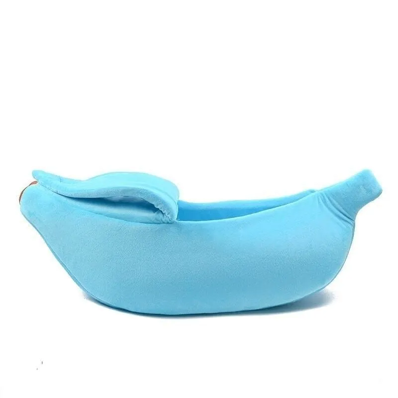 Funny Banana Cat Bed House Cute Cozy Cat Mat Beds Warm Durable Portable Pet Basket Kennel Dog Cushion Cat Supplies Multicolor