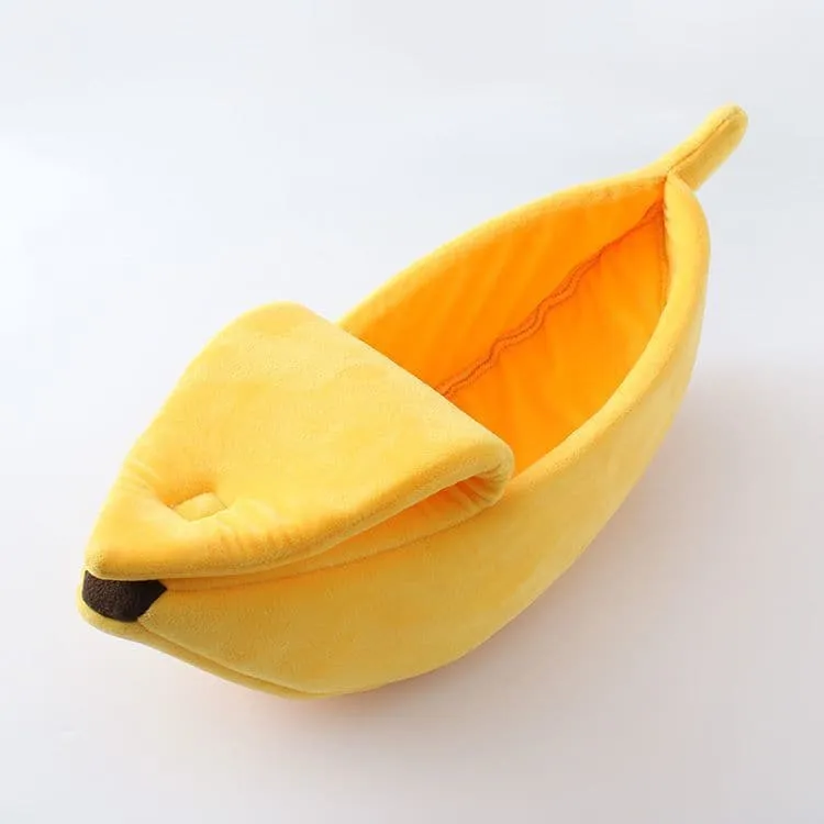 Funny Banana Cat Bed House Cute Cozy Cat Mat Beds Warm Durable Portable Pet Basket Kennel Dog Cushion Cat Supplies Multicolor