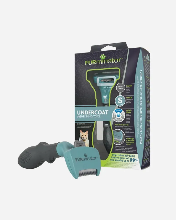 FURminator Deshedding Tool for Cats - long and short hair