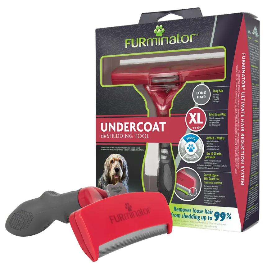 Furminator Extra Large dog Undercoat Deshedding tool, Long hair