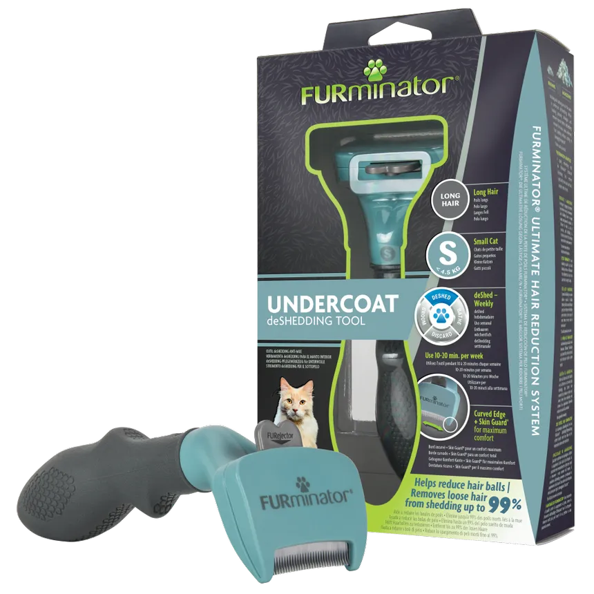 Furminator Small cat Undercoat deshedding tool, Long Hair