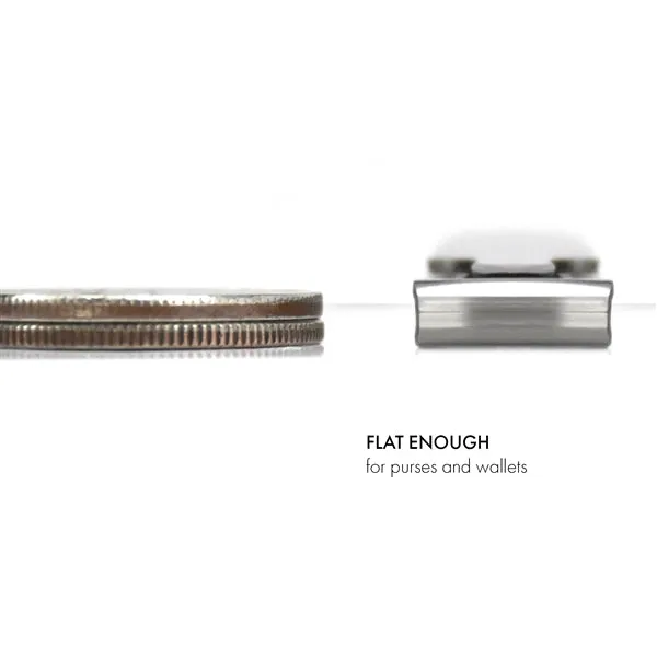 GERmanikure 6cm Pocket Size French Nail Clipper in Leather With Keychain FINOX® Surgical Stainless Steel