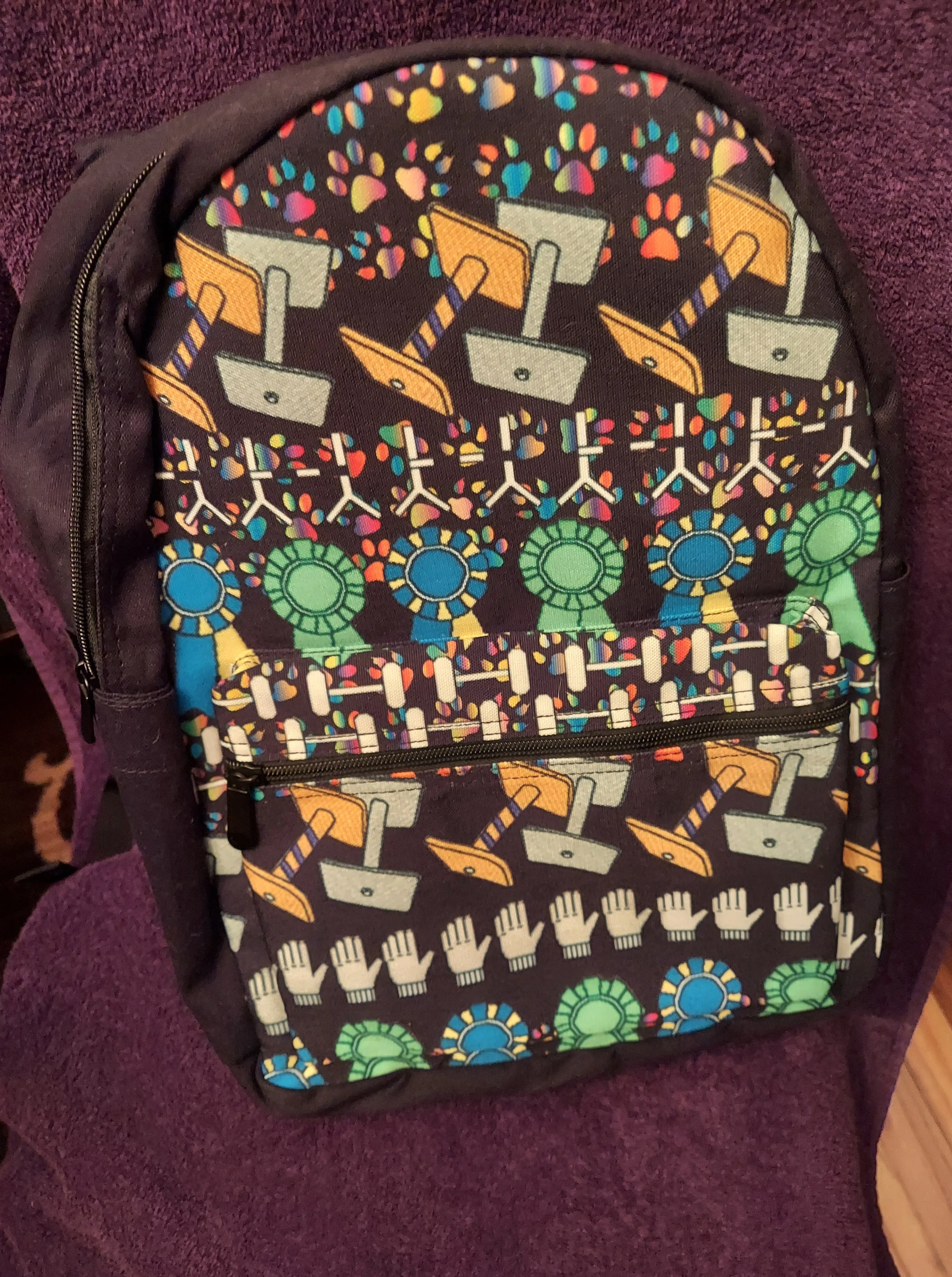 High in Trial Obedience Backpack,  so functional