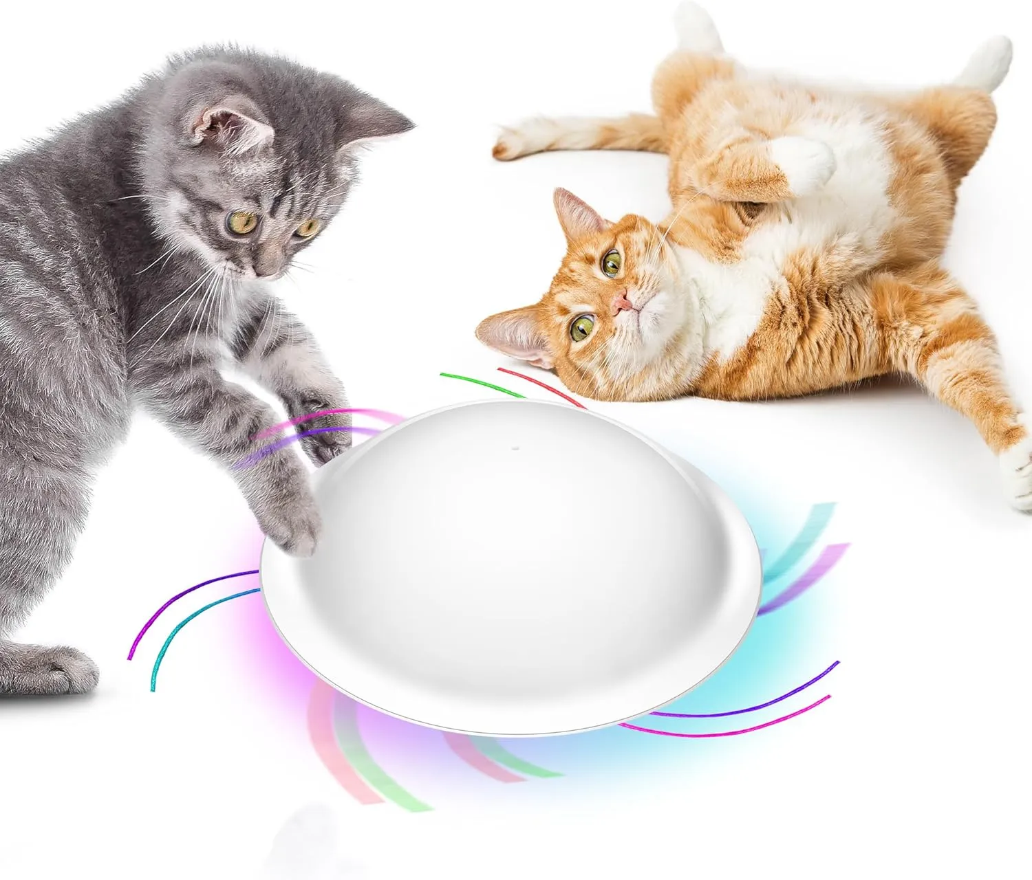 Interactive Cat Toys for Indoor Cats,Automatic Cat String Toy,USB Rechargeable Interactive for Cat Enrichment,Random Rotation Games
