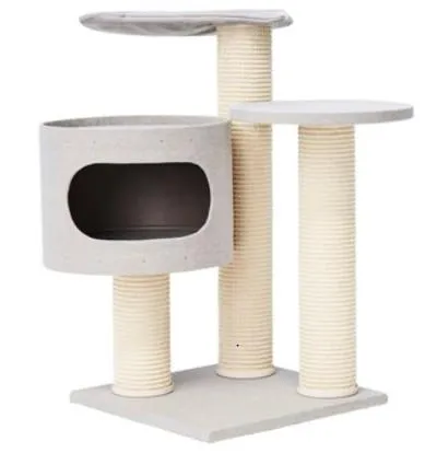 Kattens Q22 Cat Tree Nat/Grey 83cm