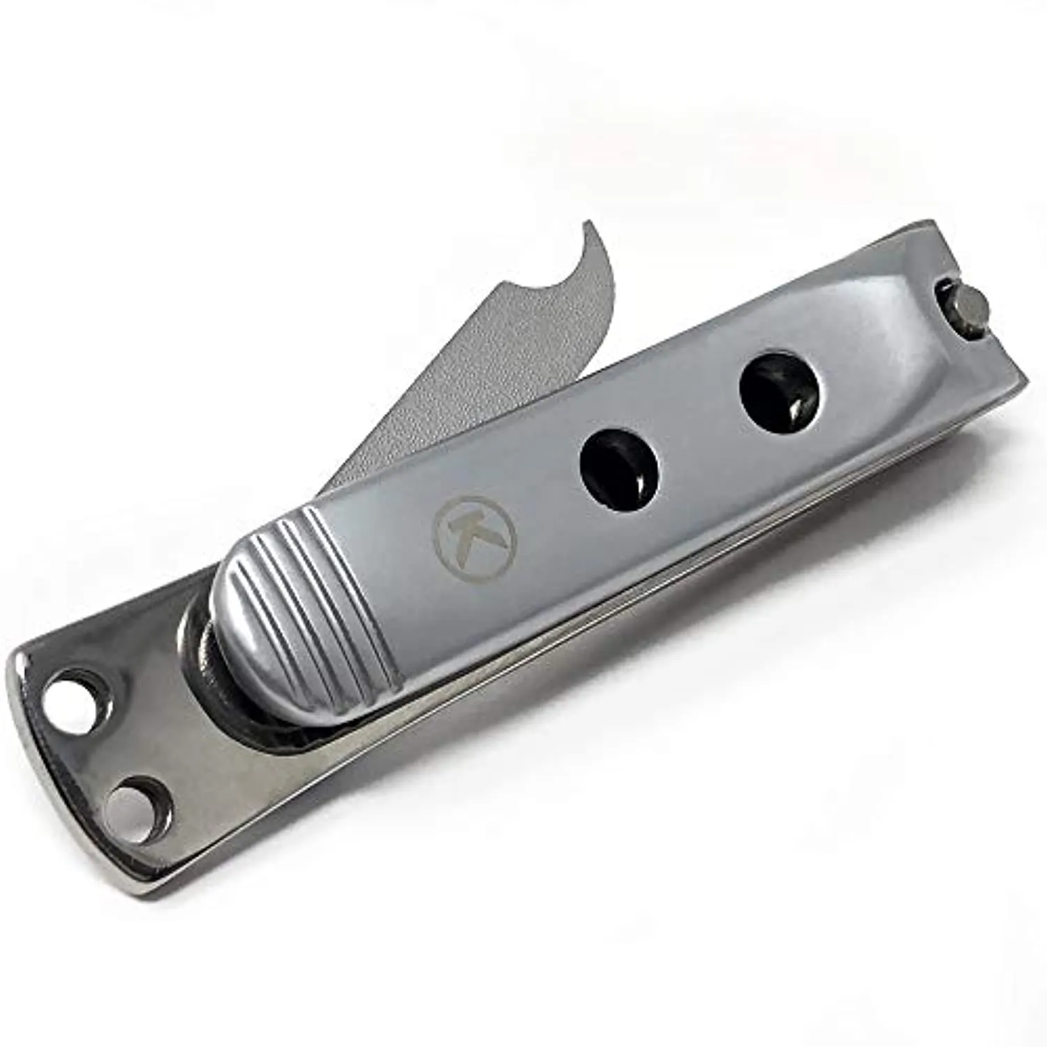 Kohm WHS-440L Heavy Duty, Curved Blade, Wide Jaw Toenail Clippers for Thick Nails, Large Nail Clippers for Men, Seniors, Women, Nail Clipper with File