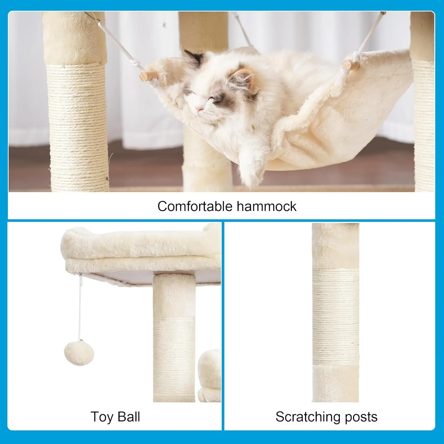 Large Multi-Level Cat Tree Condo Posts