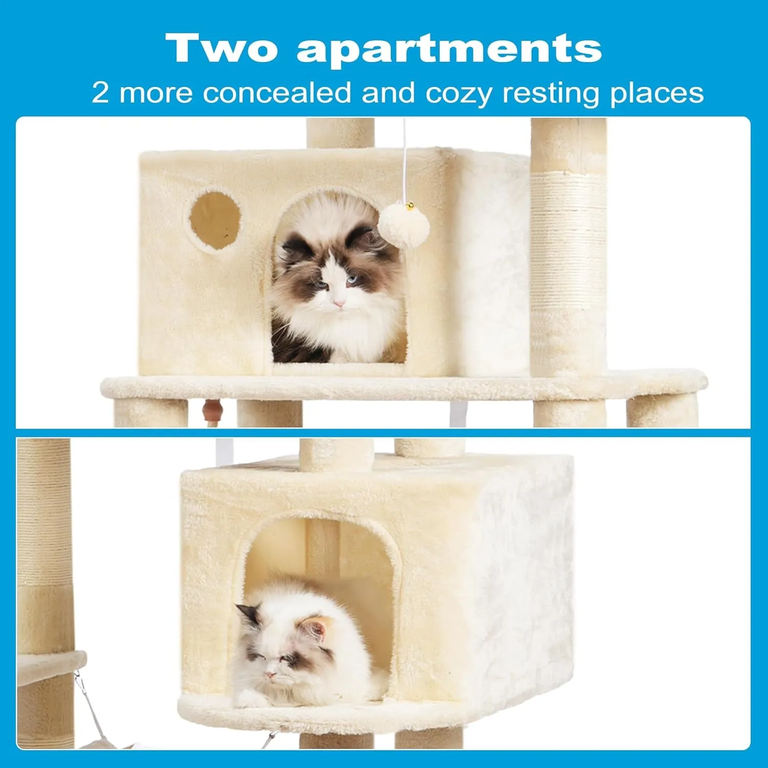 Large Multi-Level Cat Tree Condo Posts