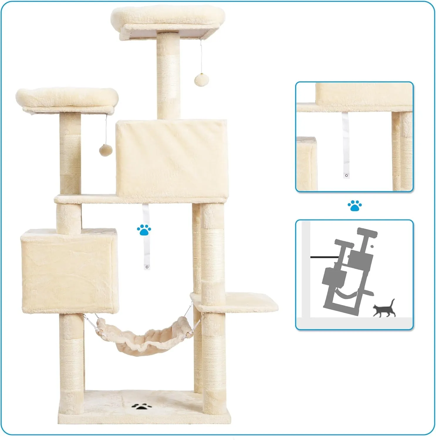 Large Multi-Level Cat Tree Condo Posts