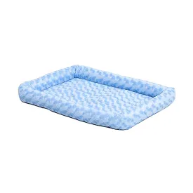 MidWest Homes for Pets QuietTime Bolster Dog Bed Powder Blue 18in X 24in