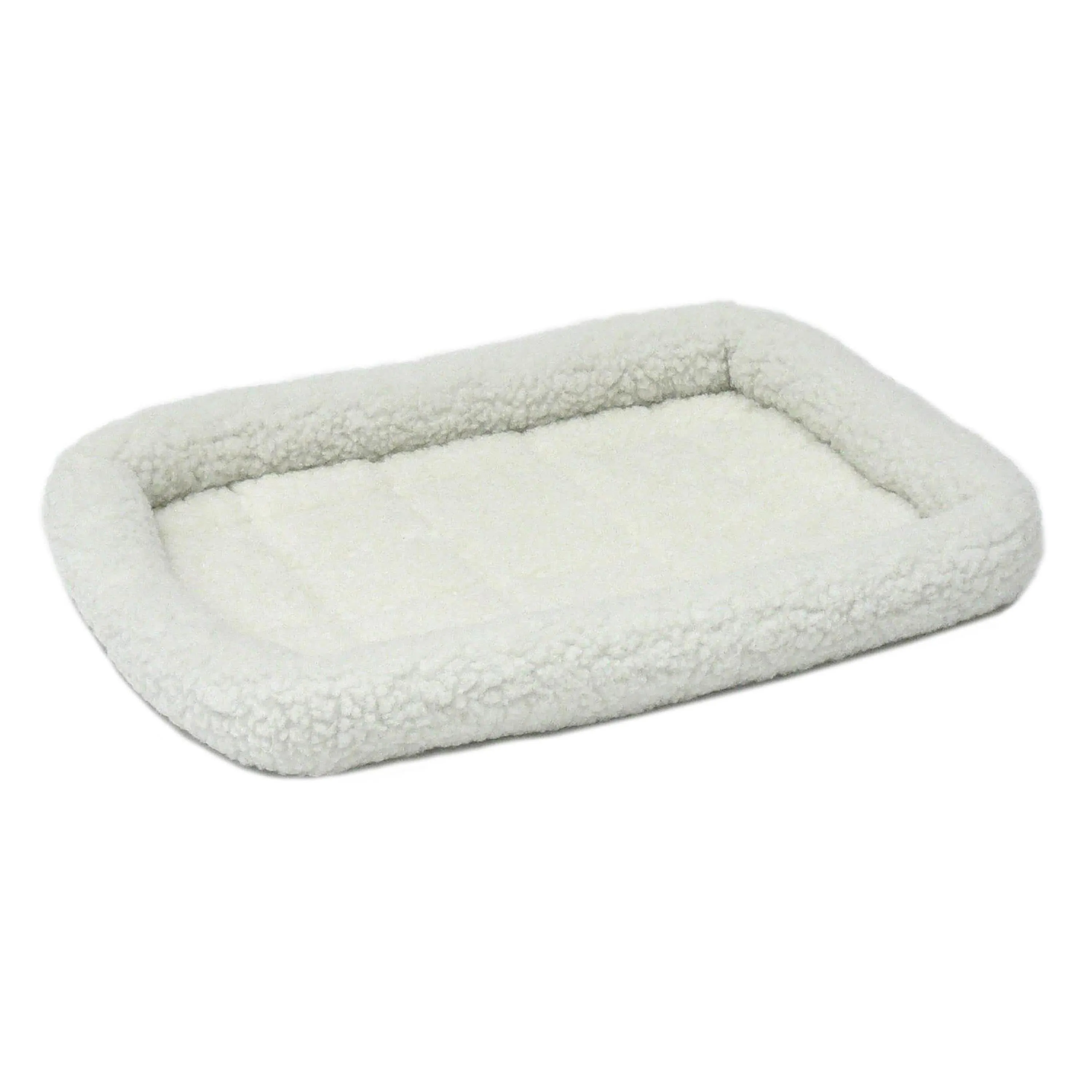 MidWest Homes for Pets QuietTime Bolster Dog Bed White 14in X 22in