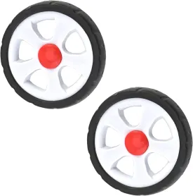 MroMax 2Pcs Stroller Wheel, 155mm x 38mm Single Wheel, Plastic Wheel Replacement for Stroller and Pet Stroller