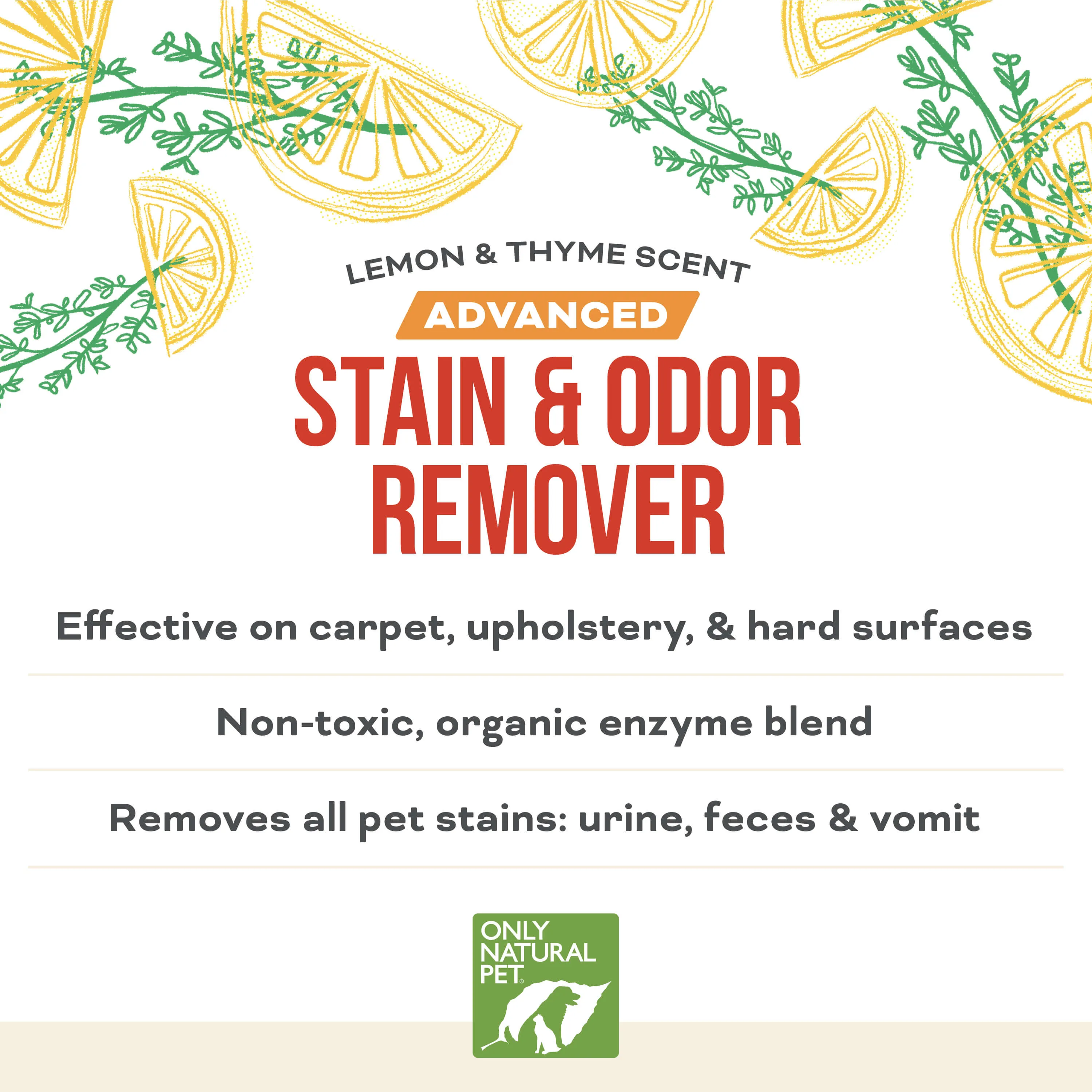 Only Natural Pet Advanced Dog Stain   Odor Remover with Oxy 32 oz