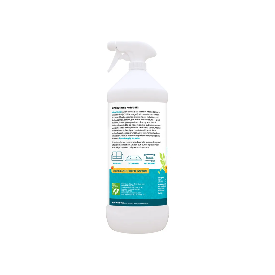 Only Natural Pet EasyDefense Flea & Tick Home Spray for Dogs & Cats