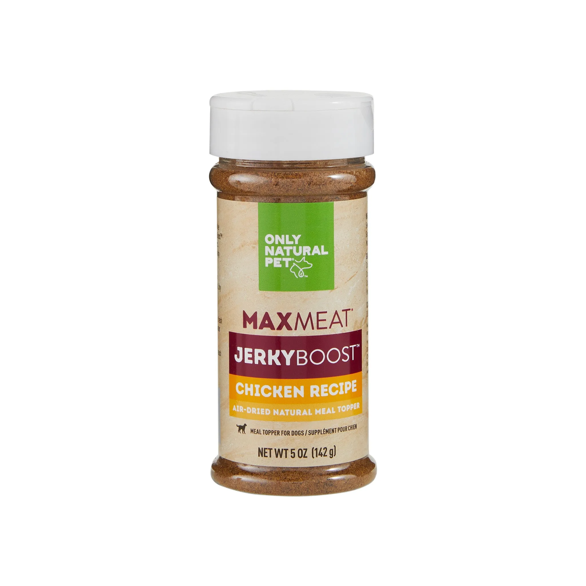Only Natural Pet MaxMeat Jerky Boost Air-Dried Natural Meal Topper Chicken Recipe for Dogs
